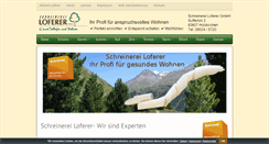 Desktop Screenshot of loferer.de