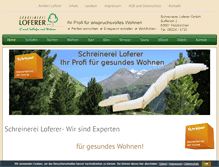 Tablet Screenshot of loferer.de